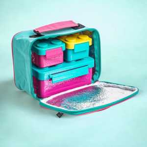 Big Block Lego Lunch Box Set + Tas SLK019.TIBL / Tepak Makan Set / Tempat Makan Set / Kotak Makan / Tempat Bekal