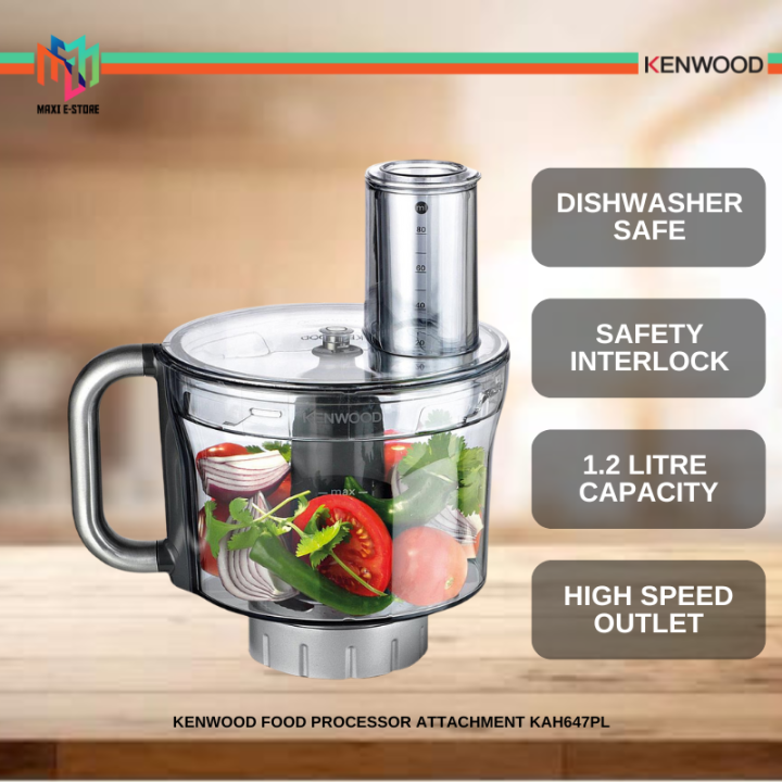 Kenwood KAH647PL Food Processor Attachment 1.2L Dishwasher Safe