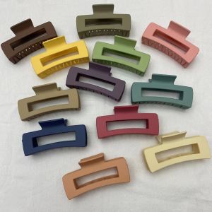 10.5cm Cross Hair Clips Fashion Square Hair Claws Shower Bath Shark Clip for Women Girls