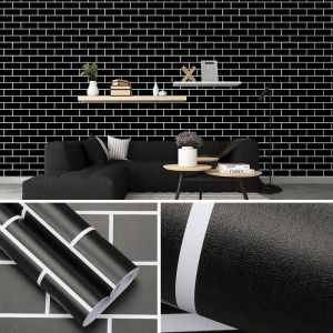 วอลเปเปอร์ติดผนังห้อง ลายอิฐเปลือย รุ่นประหยัด สติกเกอร์ วอลเปเปอร์ติดผนัง3d วอเปเอร์วอปเปอร์ผนัง wallpaper