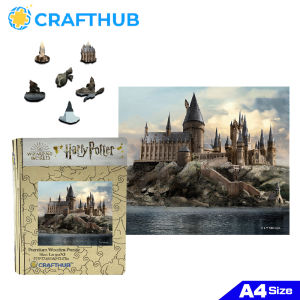 Crafthub Harry Potter - Hogwarts Castle Wooden Jigsaw Puzzle Board Games | Large size w/ 135 jigsaw pcs