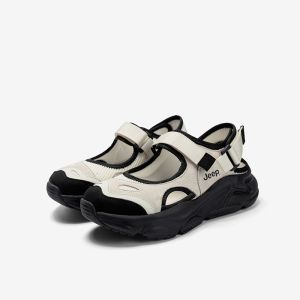 Jeep Mary Jane Roman Sandals Womens Outerwear Summer New Style Hollow Breathable Shoes Sports Baotou Sandals