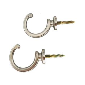 2Pcs Curtain Tieback Hooks Heavy Duty Metal Ball End Tie Back Hooks Curtain Hold Back Hooks