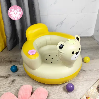 Inflatable Portable Kids Sofa Baby Chair With Air Pump High For Sitting Training 8 Variation