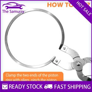 Samurry ✨Hot Sale✨ Piston Ring Installer Piston Ring Plier Piston Ring Compressor Tool Stainless Steel Vehicle Maintenance Clamp Durable Engine