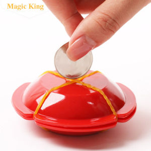magic trick magic prop coin UFO disappears re-emergence light through the close-up stage show interesting toys