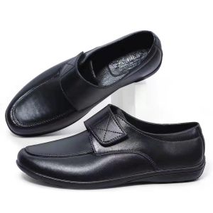 Kid fashion black schools office shoes rubber shoes 527#