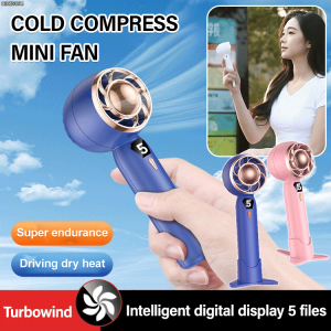 Mini Digital Handheld Small Fan Turbo Booster Desktop Fan Bladeless Fan Small Fan