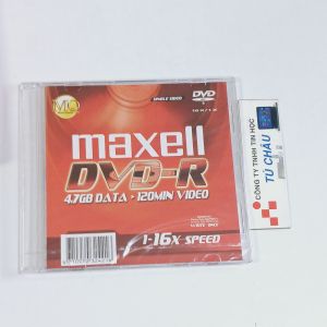 Đĩa DVD Maxell 4.7GB DATA - 120Min Video / Speed 1-16X Speed / Hộp DVD