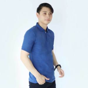 3S-Tshirt - Kaos pria kerah polo Zipper Twist lengan pendek | kaos polo shirt Zipper