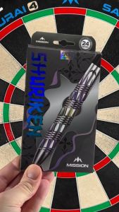 MISSION STEEL TIP DARTS - 22G/24G Shuriken 90% Tungsten DART SET ORIGINAL STEEL DART