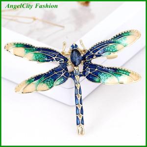 AngelCity Fashion Store Charm Rhinestone Dragonfly Animal Brooch Pin Women Gift Jewelry