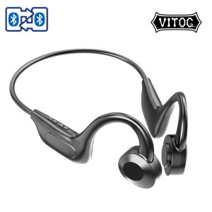 VITOG Bone Conduction Headphones Wireless Sports Earphone Bluetooth-Compatible Headset Hands-free Nosice Cancelling Earbuds With Microphone For Running vivo sony samsung