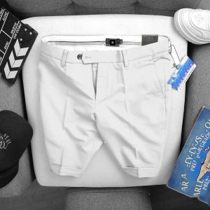 Quần đùi âu nam tây âu vải chống nhăn chống xù Quần short nam ngắn dáng ôm Hàn Quốc trẻ trung