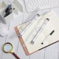 ROLLS120 Rolling Ruler Versatile 12-Inch Measuring and Drafting Tool for Squares Angles Parallel Line Drawing Roller Ruler, Rolling Parallel Ruler. 
