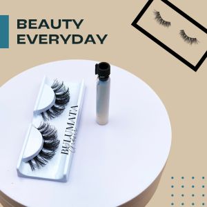 Bulu Mata Palsu dan Lem 1 Set | L7 3D