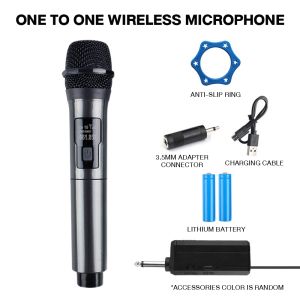 KIMP wireless microphone UR-11D/12D for bluetooth speaker videoke pc mixer karaoke rechargeable mic
