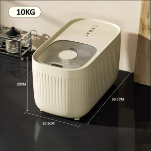Thùng Gạo 10-15Kg Thùng Đựng Ngũ Cốc Thức Ăn Vật Nuôi Chống Ẩm Mốc Côn Trùng Kèm Cốc Đong Gạo