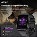 Aolon GTS 2024 Smart Watch Original 1'83 Inch jam tangan pria wanita terbaru Oxymeter Thermometer Heart Rate Monitor Accurate Body Temperature Blood Monitoring android ios original 100+ Modus olahraga Panggilan Bluetooth IP67 Smartwatch. 