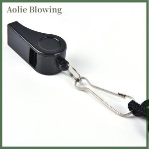 Aolie Football Soccer Referee Plastic Whistle Lanyard Emergency Loud Sound