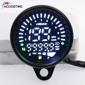 Đồng Hồ Đo Tốc Độ Đồng Hồ Đo Tốc Độ LCD Thông Dụng Xe Mô Tô Kỹ Thuật Số