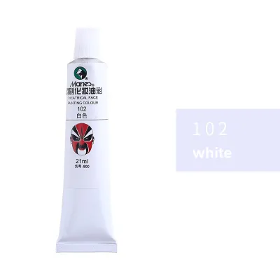 Maries ภาพวาดใบหน้าละครสี 21ML น้ำสีผิวหน้า สำหรับทำหน้าโคตรงิ้ว เหมาะสำหรับ ฮาโลวีน คริสต์มาส Drama Makeup Oil Paint
