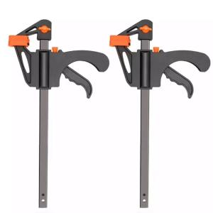 4Inch Quick Ratchet Release Speed Squeeze Wood Working Work Bar Clamp Clip Kit Spreader Gadget Tool DIY Hand Woodworking Tools