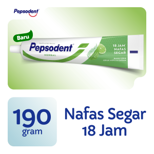 Pepsodent Pasta Gigi Herbal Mulut Adem Nafas Segar 190gr
