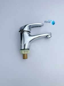 Vòi Rửa Mặt Lavabo Đồng Thau Gật Gù Rina RN9603 1 Đường Nước Lạnh Vòi Lavabo Cao Cấp