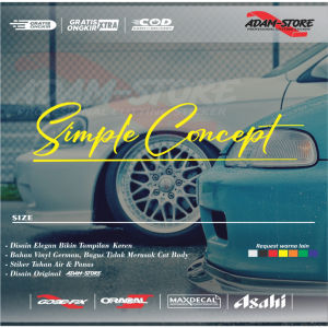 SC01 Sticker simple concept sticker kaca mobil sticker mobil keren sticker simpleconcept sticker adam store