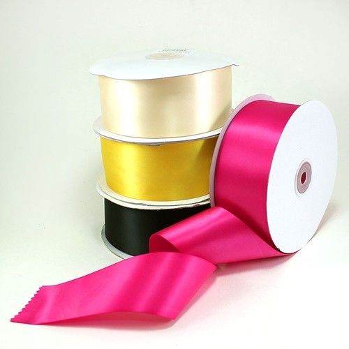 Plain C.E. Satin Polyester Ribbon Roll Gift Ribbon #9 (Size: 1.5 Inch/ 50  Yards)