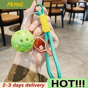 PkYeG Creative Pickleball Keychain For Lovers Bags Wallets Car Key Pendants Cute Fun Pickleball Keychain Gifts