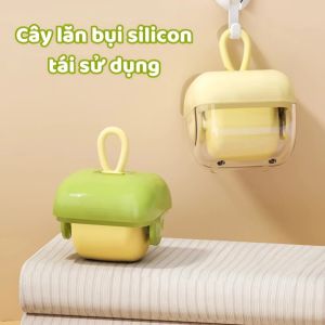 Lăn Bụi Silicon Mini Có Móc Treo Lăn Lông Bụi Quần Áo Tái Sử Dụng Nhiều Lần Nhỏ Gọn Tiện Dụng