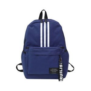 Travel Backpack Fashion Simple Solid Color Zipper Canvas Waterproof Schoolbag College Student Travel Hiking Backpack Sports Tote Bag