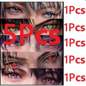 5Pcs/Lot Game Love and Deepspace Acrylic Cards Xavier Zayne Rafayel ralayo Sylus Caleb Eyes Card High-value Eye Reflective Collection Valentines Day Gift