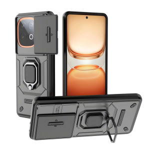 Ốp lưng iQOO Z10 Turbo / Z10 Turbo Pro Plus nắp trượt bảo vệ camera giá đỡ iring