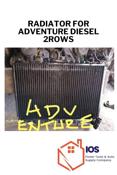 RADIATOR for ADVENTURE DIESEL 2 ROWS | Lazada PH