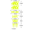 46 Rossi Reflective Helmet Decorative Monster Energy Body Anti Scratch Stickers Accessories. 