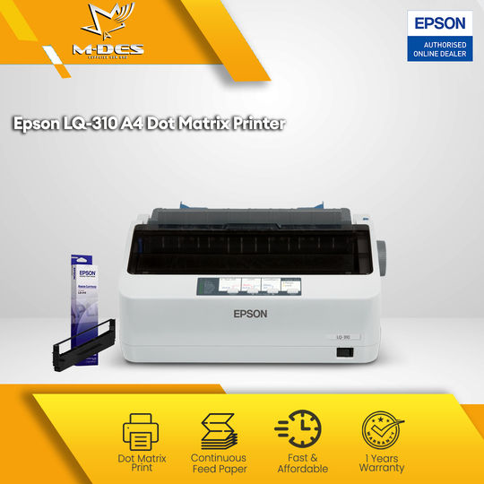 Epson lq 310 a4 24 pin usb dot matrix printer for computer form lq310
