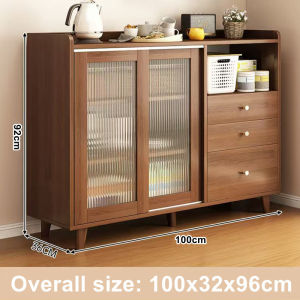 [SHIPIN 24 HOURS]Kitchen Storage Multi-function Cabinet Cupboard Storage Rack Side Cabinet of Drawers