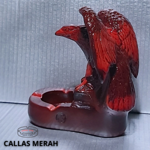 asbak unik roko keren burung elang eagle Hiasan Ruang Tamu/NATURAL/CALLAS RED