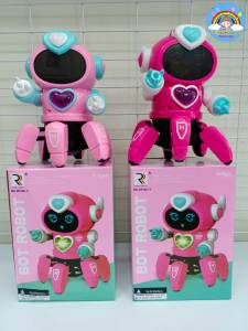 ของเล่นเด็ก หุ่นยนต์ 6 ขาเดินได้ มีเสียงมีไฟ ROBOT PIONEER มี 2 สี พร้อมส่ง