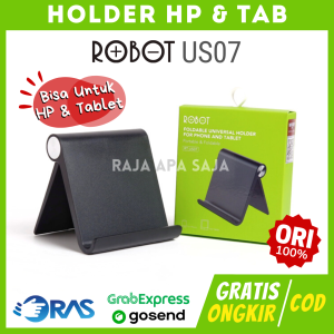 Dudukan HP Tab Tablet di Meja Phone Holder Handphone Senderan Sandaran Tempat HP Lazypod Robot US07
