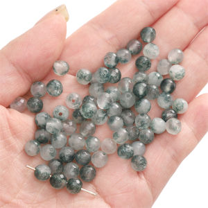 10ชิ้น6มิลลิเมตรลูกปัดเหลี่ยมเพชรพลอยสีธรรมชาติลูกปัดหลวม Spacer สำหรับทำด้วยมือสร้อยข้อมือสร้อยคอต่างหูพวงกุญแจอุปกรณ์การทำเครื่องประดับหัตถกรรม DIY