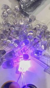 หลอดไฟLED หลอดไฟประกอบชิ้นงาน LED ขนาด 5mm 8mm แช่ /มีแต่ 7 สีที่กระพริบ คละสี ขายดี ราคาถูกสุด