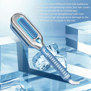 USB Charging 0 degree freezing point cooling straight hair comb low temperature styling cold perm special hair salon straightener curling iron
