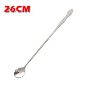 17KM 26/32cm Stainless Steel Long Handle Mixing Spoon Tea Coffee Ice Cream Dessert Spoons for Kitchen Bar