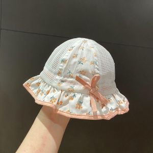Oldlaiben Baby Girl Sun Hat Adjustable Breathable Thin Princess Cute Bucket Summer Infant Toddler Topi
