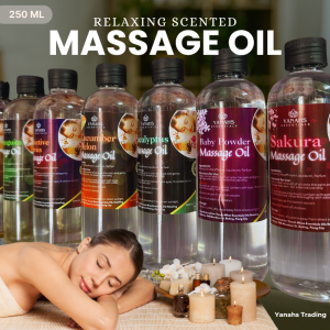 250ml Relaxing Scented Massage Oil – Soothing & Aromatherapeutic Formula