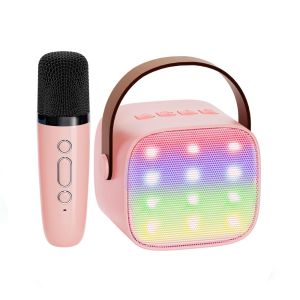 Haomuren K201 Bluetooth Speaker Microphone RGB Mini Portable Outdoor Wireless Karaoke Speaker Small USB TF AUX Blutooth Speaker